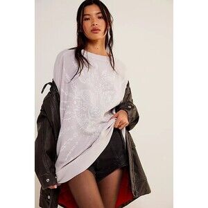 Free People We The Free Juliet Pullover Top Oversized Sweatshirt XS New 284867